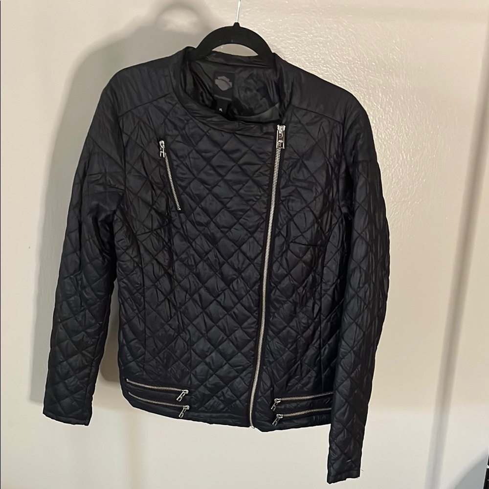 Harley Davidson Quilted Black Women's Jacket